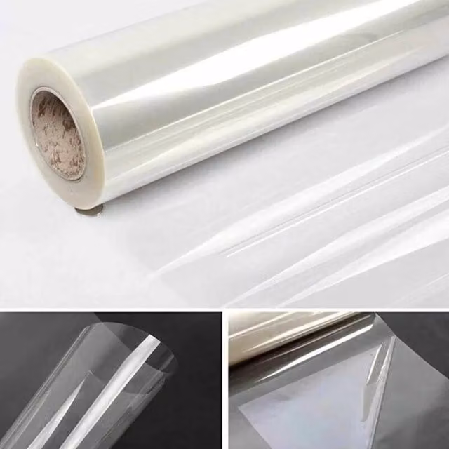 FLAVORA Transparent Clear Self-adhesive Desktop Film, W: 52 cm, L: 1000 cm – 1