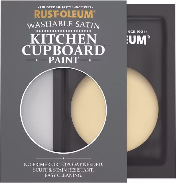 Rust-Oleum Kitchen Cupboard Satin Finish Tester Sachet in Sandstorm, 10ml