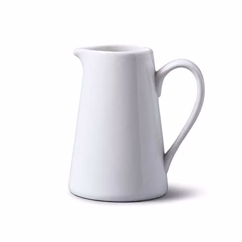 WM Bartleet & Sons 1750 Ceramic Straight Sided Jug, White, 300ml – 1