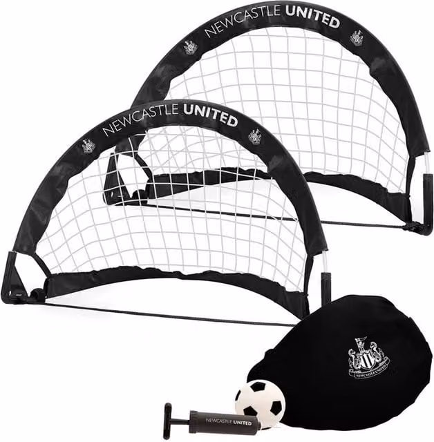 Newcastle United FC Pop Up Football Goal Set in Black and White