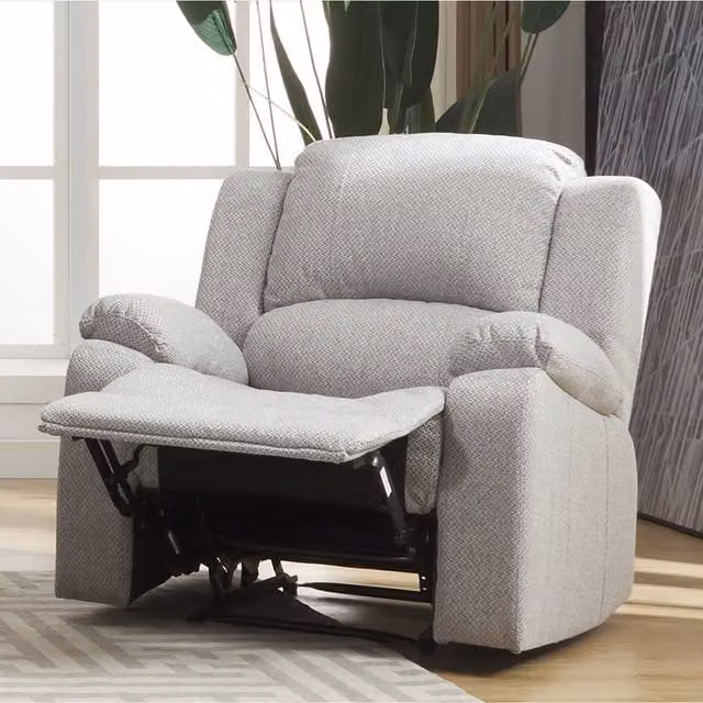 Artemis Home Marldon Manual Reclining Armchair in Grey Fabric