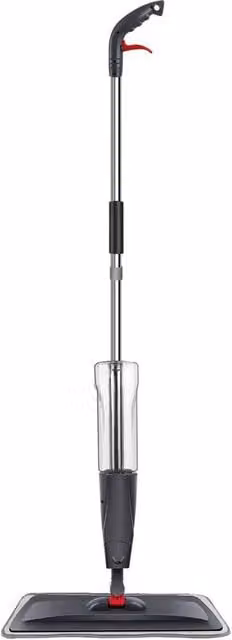 FLAVORA Grey Multi-Surface Spray Mop with Refillable Microfibre Head, 700ml