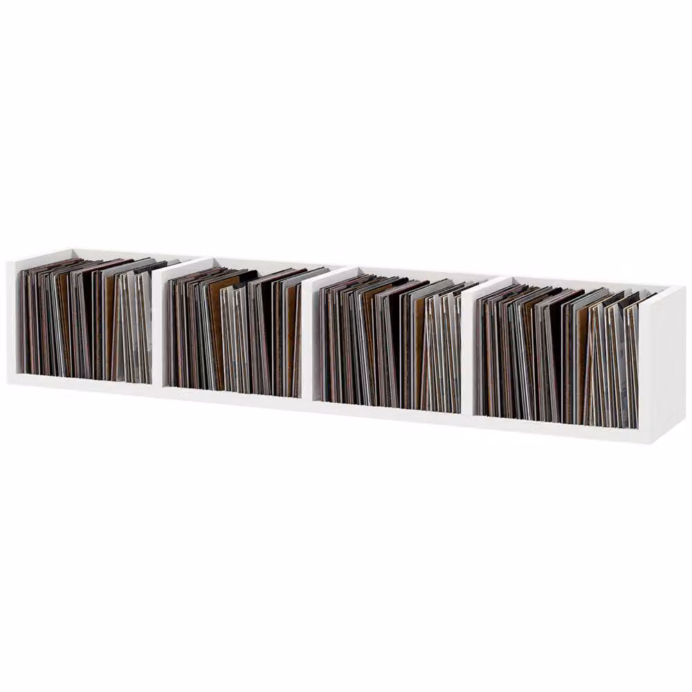 Rolipo White Wall Mounted Media Storage Rack for CD, DVD and Blu-Ray – 2