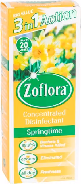 Zoflora Concentrated Multipurpose Disinfectant Springtime Multicolour