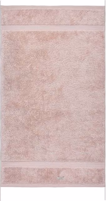 Murmur Pink Cotton Terry Hand Towel with Border
