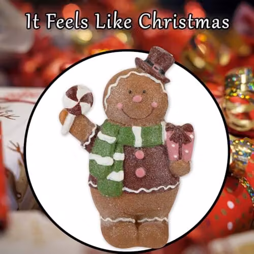 VFM e-Store Christmas Gingerbread Figurine Decoration, Brown, W/H: 16 x 9.5 cm – 6