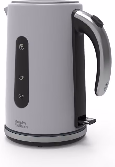 Morphy Richards Motive Jug Kettle in White and Grey, 1.7 l