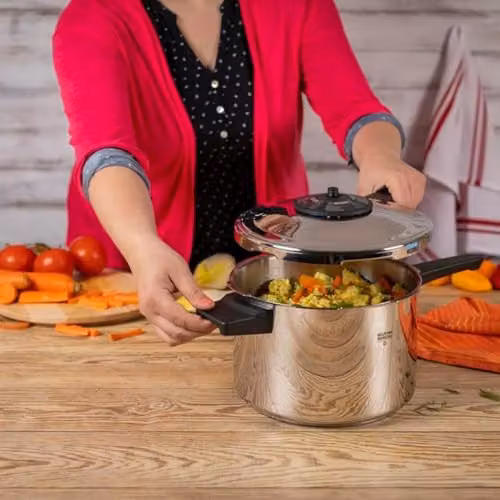 Kuhn Rikon Stainless Steel Pressure Cooker and Food Steamer with 3.5 l Capacity, Silver – 2