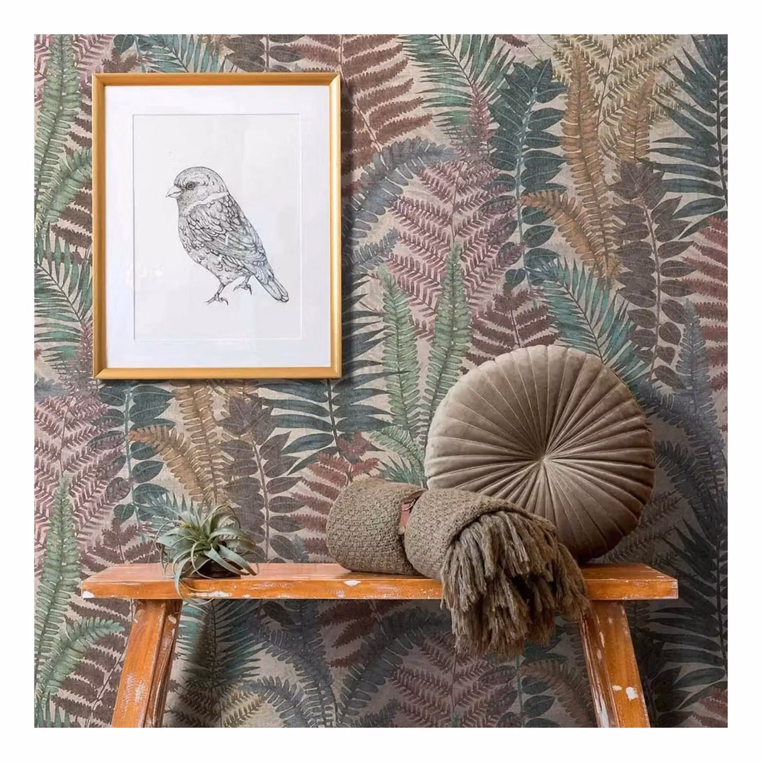 A.S. Création Famous Garden Fern Botanical Textured Vinyl Wallpaper in Brown – 2