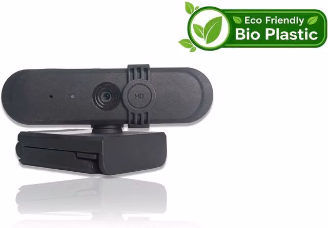 Accuratus Bioplastic CAM900 Full HD USB Webcam in Charcoal Black