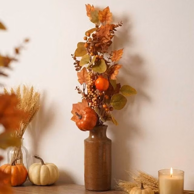 Garden Greatness Rich Autumn Harvest Foliage Spray in Orange and Multicolour