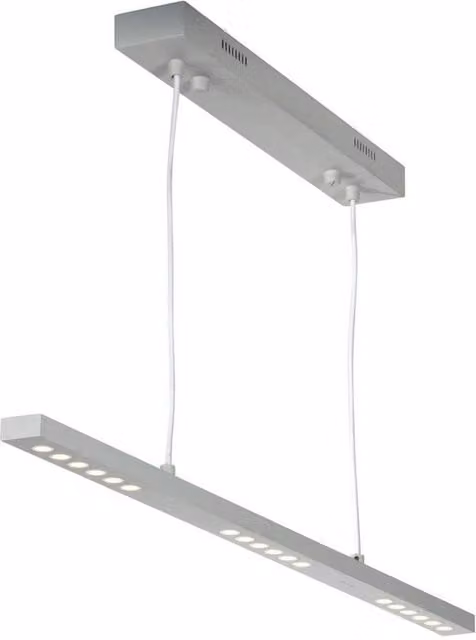 Netlighting Minimum Straight Bar LED Pendant Ceiling Light in White and Light Grey