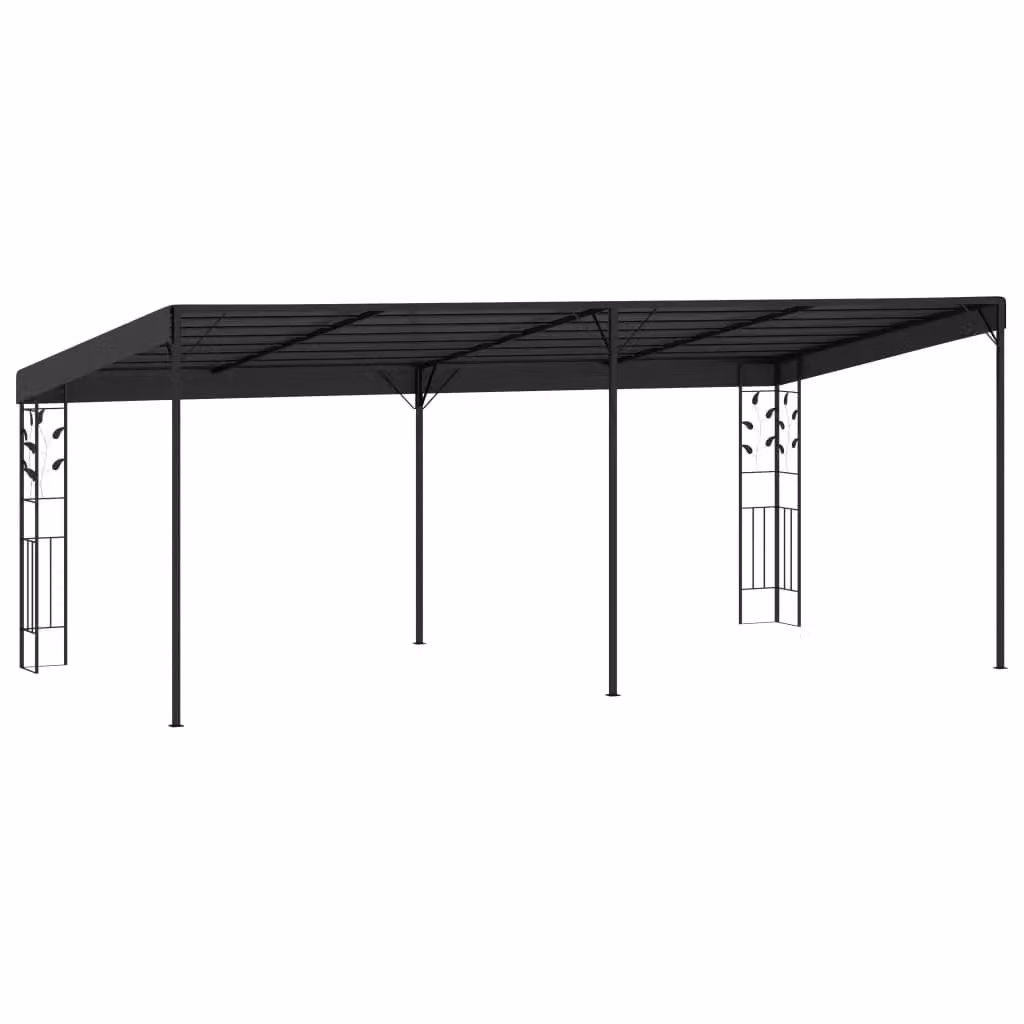 Berkfield Home Wall-mounted Gazebo, Anthracite and Black, W: 600 cm, D: 300 cm, H: 250 cm – 2