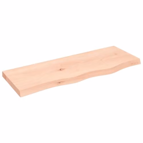 vidaXL Rustic Oak Wall Shelf, Brown, W: 80 cm, D: 30 cm, H: 4 cm – 1