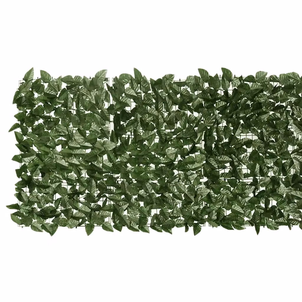 Berkfield Home Semi-Transparent Artificial Hedge Balcony Screen with Green Leaves, W: 75 cm, H: 200 cm – 3