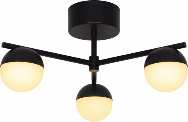 Nordlux Contina Black Metal Ceiling Light with G9 Bulb for Hallways and Bedrooms – 1