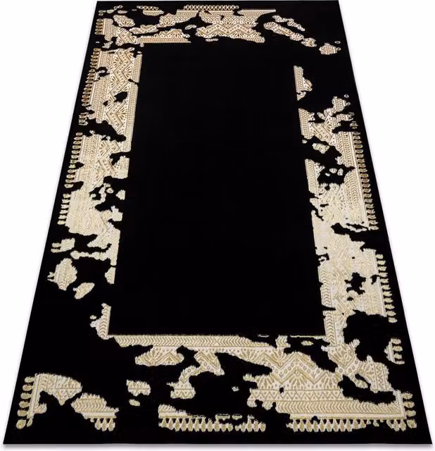 RugsX Allure Geometric Modern Rug in Black, W: 160 cm x D: 220 cm – 1