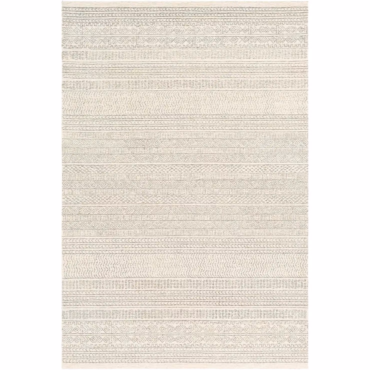Livabliss Maroc Hand Tufted Wool Rug in Grey, Ivory and Brown, W: 90 cm, L: 150 cm – 2