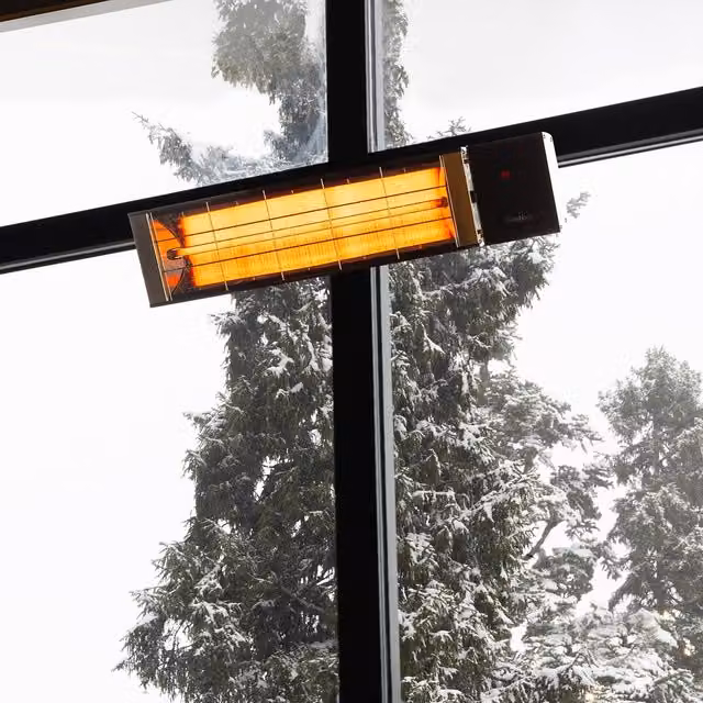 Veito Nevada R2425 Carbon Fibre Infrared Heater, Black