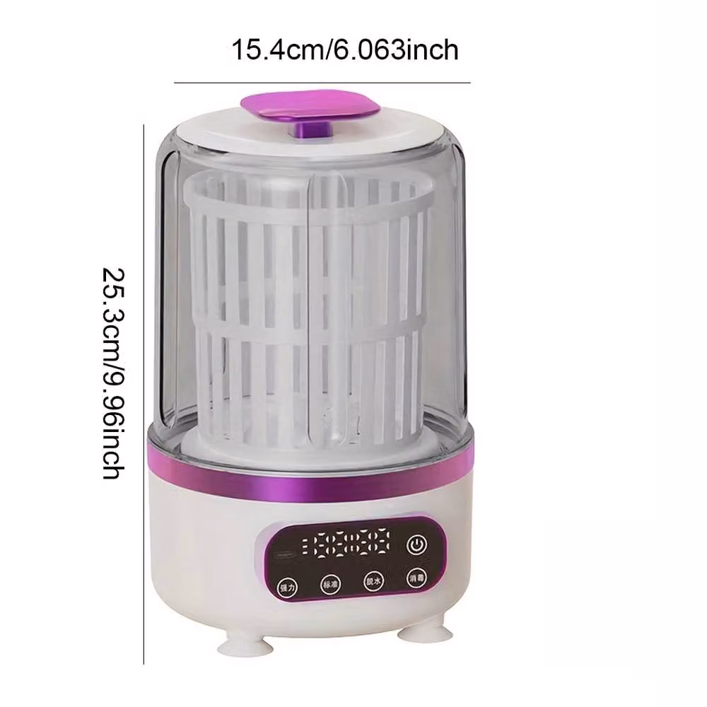Ventryn Portable Mini Washing Machine for Socks and Underwear in White and Multicolour – 2