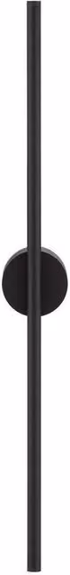 Nova Luce Aden Integrated LED Wall Lamp in Black Aluminium, 10W, 342lm, 3000K Warm White – 1