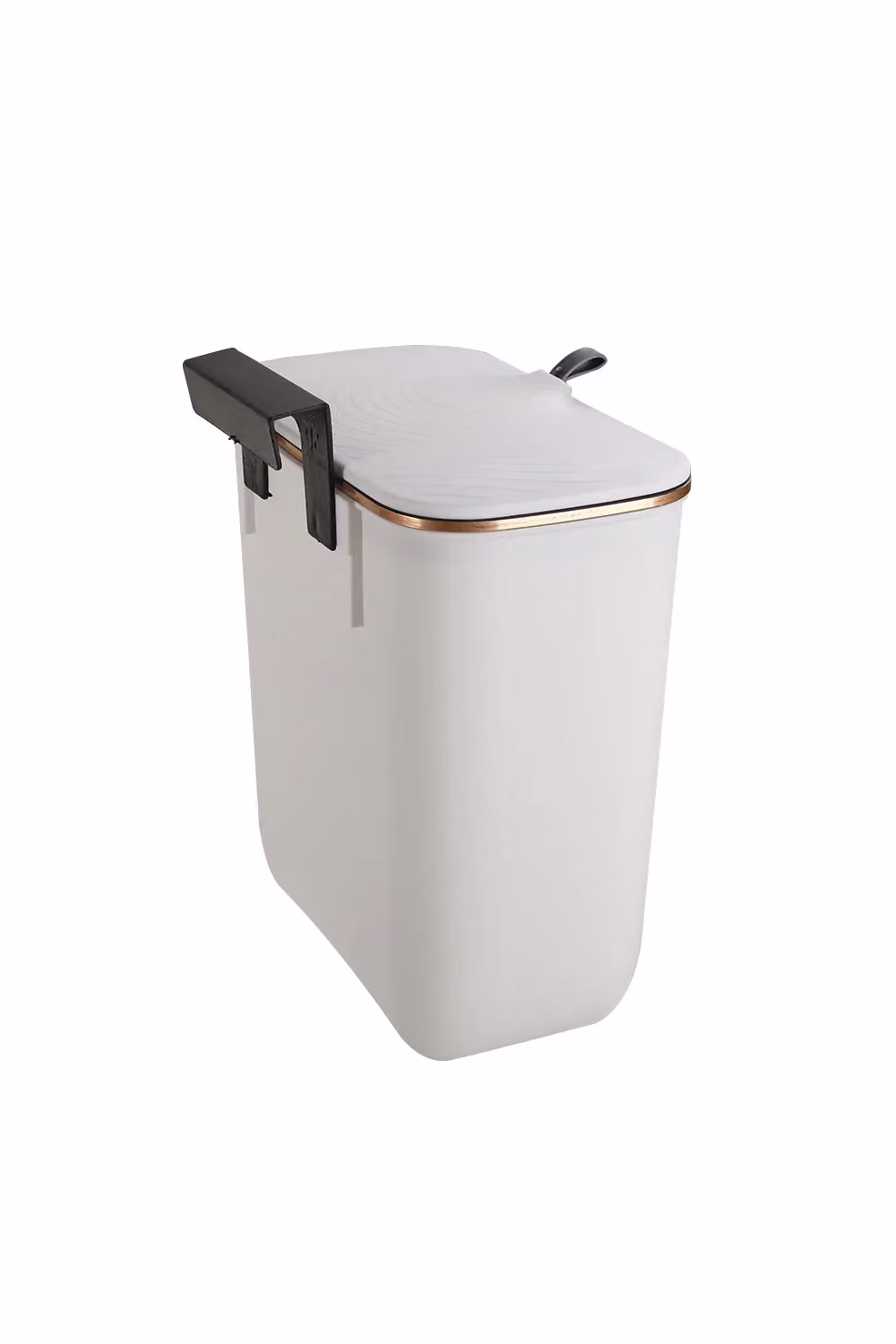 Living and Home 8.5L Kitchen Hanging Waste Bin with Flip-top Lid, White, W/D/H: 26.8 x 14.8 x 22 cm – 4