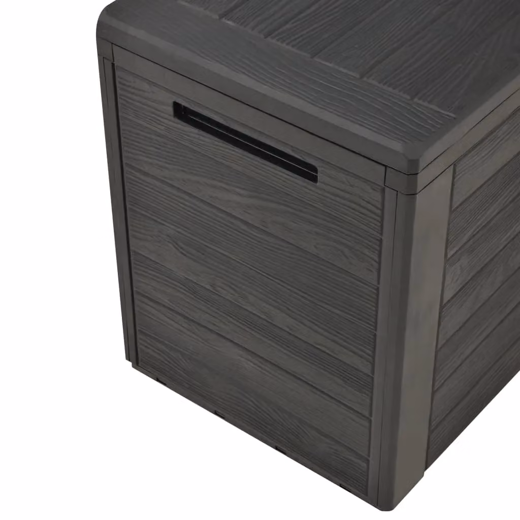 Berkfield Home Garden Storage Box in Anthracite Black, W/D/H: 78 x 44 x 55 cm – 4