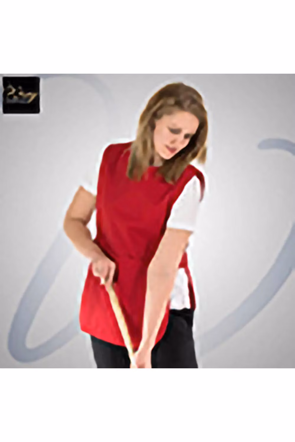 Premier Women's Pocket Tabard Workwear in Red, Size: Medium – 2