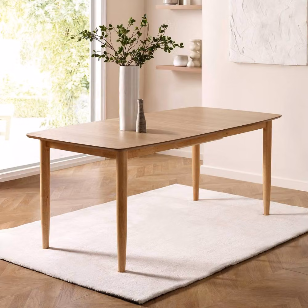 Cheshire Premium Thea Extendable Rectangular Dining Table in Brown, W: 180-219 cm, H: 76 cm – 2
