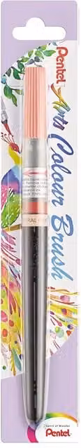 Pentel Arts Colour Brush Pen Watercolour Brush in Coral Pink