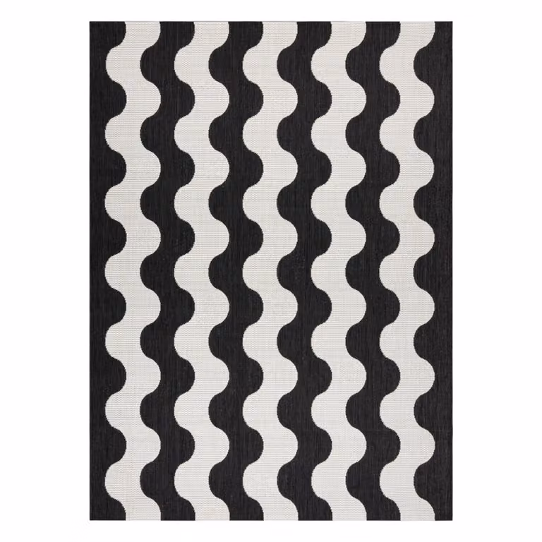 RugsX Flat Weave Rectangular Rug in Yellow and Multicolour, W: 80 cm, L: 150 cm
