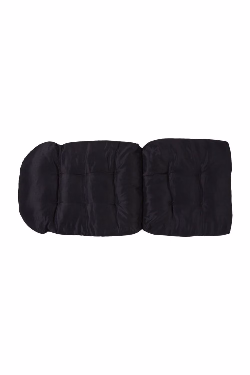 H&O Direct Black Waterproof Tufted Outdoor Swing Seat Cushion, W: 110 cm, D: 48 cm