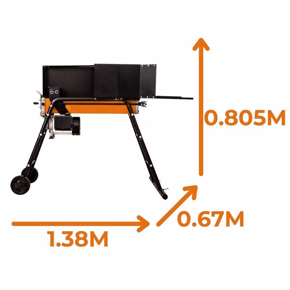 Lazy Tools Lazy-Log 5 Ton Hydraulic Electric Log Splitter with Stand, Orange – 2