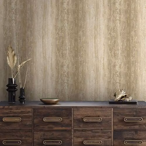 Holden Decor Rust Distressed Concrete and Stone Stripe Industrial Style Wallpaper – 2