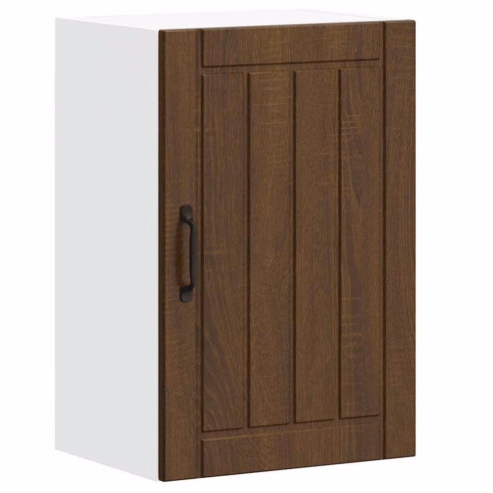 Berkfield Home Lucca Kitchen Wall Cabinet in Brown Oak Engineered Wood, W: 60.0 cm, H: 31.0 cm, D: 25.0 cm – 2