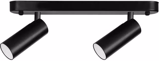 Netlighting Logos Double LED Twin Spotlight 3.7W 3000K 282lm Black – 4