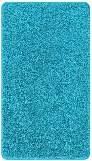 Berkfield Home Rectangular Non-Slip Bath Mat in Turquoise, W: 70 cm, L: 120 cm – 1