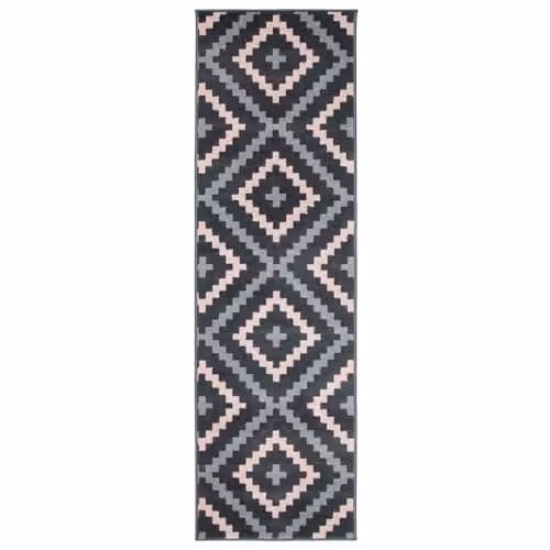 Bravich Texas Hallway Runner in Pink and Grey, W/D/H: 60 x 450 cm – 3