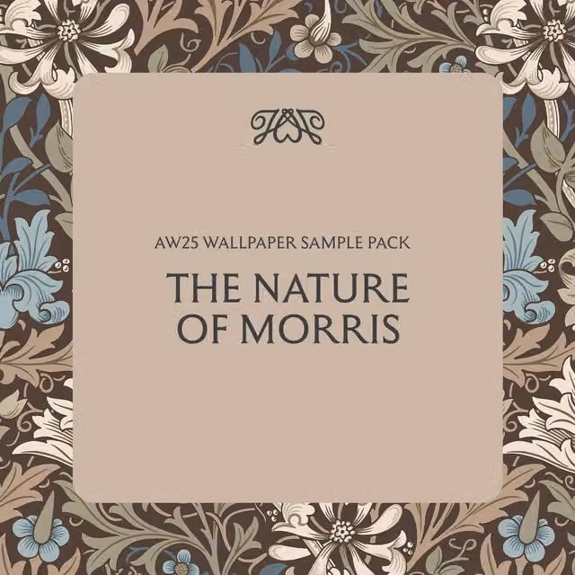 AW25 Floral Art Nouveau Wallpaper Sample Pack in Multicolour