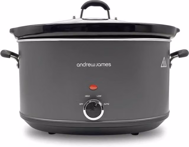 Andrew James 8L Premium Slow Cooker in Grey – 1