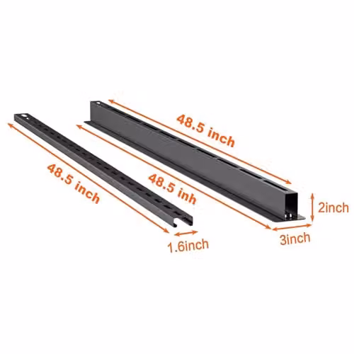 Gr8 Home Metal Adjustable Overhead Storage Utility Bin Rack Brackets in Black