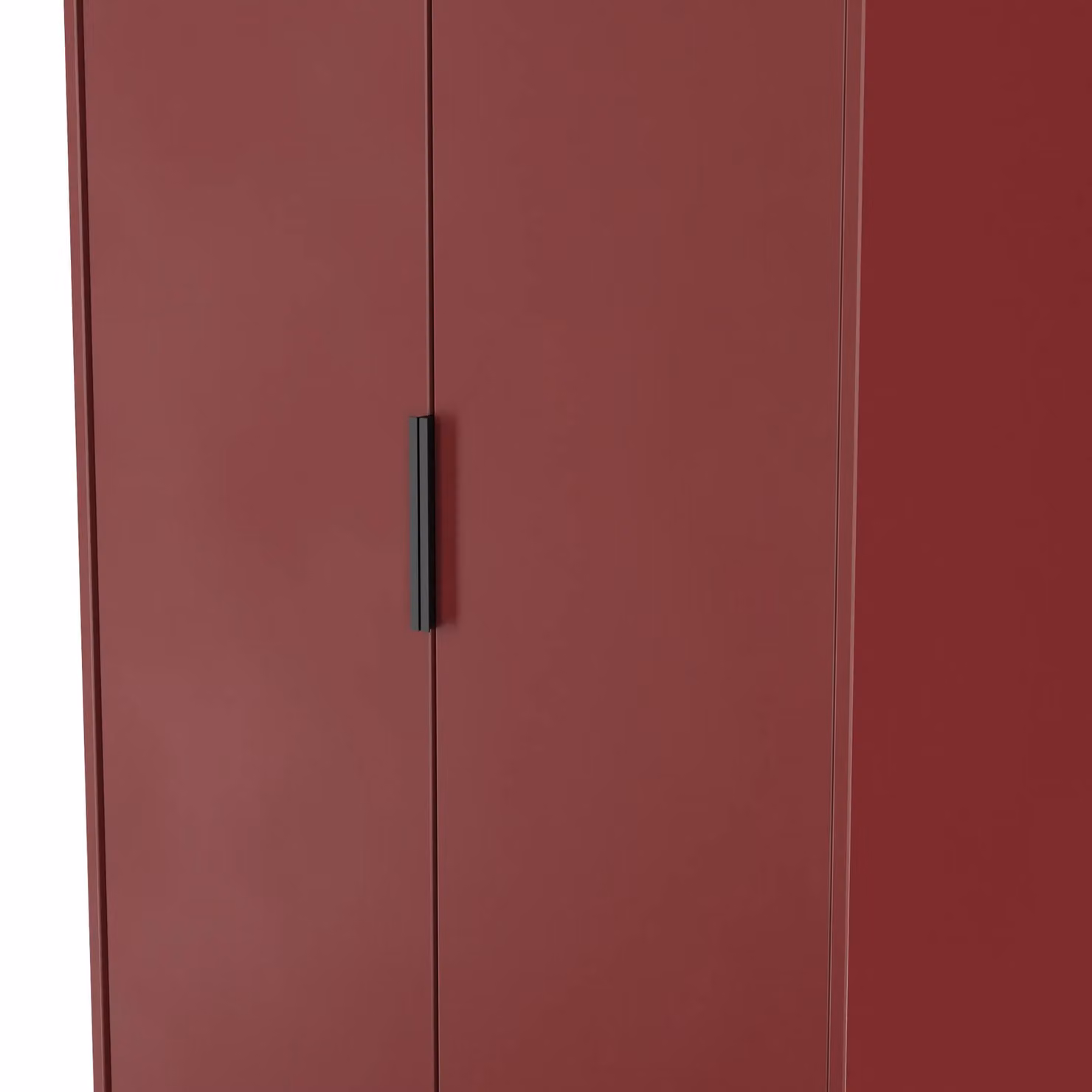 Ready Assembled 2 U Fuji 2 Door Wardrobe in Dark Red – 3
