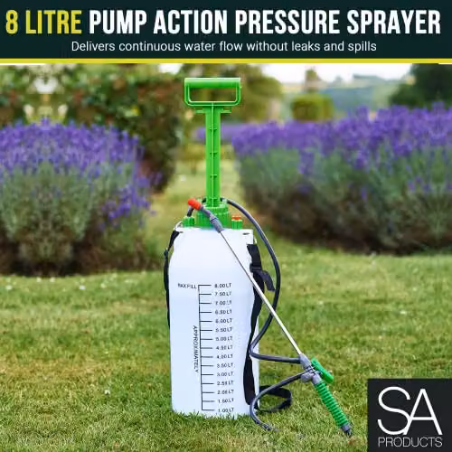 Pelle & Sol 8L Manual Pressure Sprayer in Multicolour and White – 6