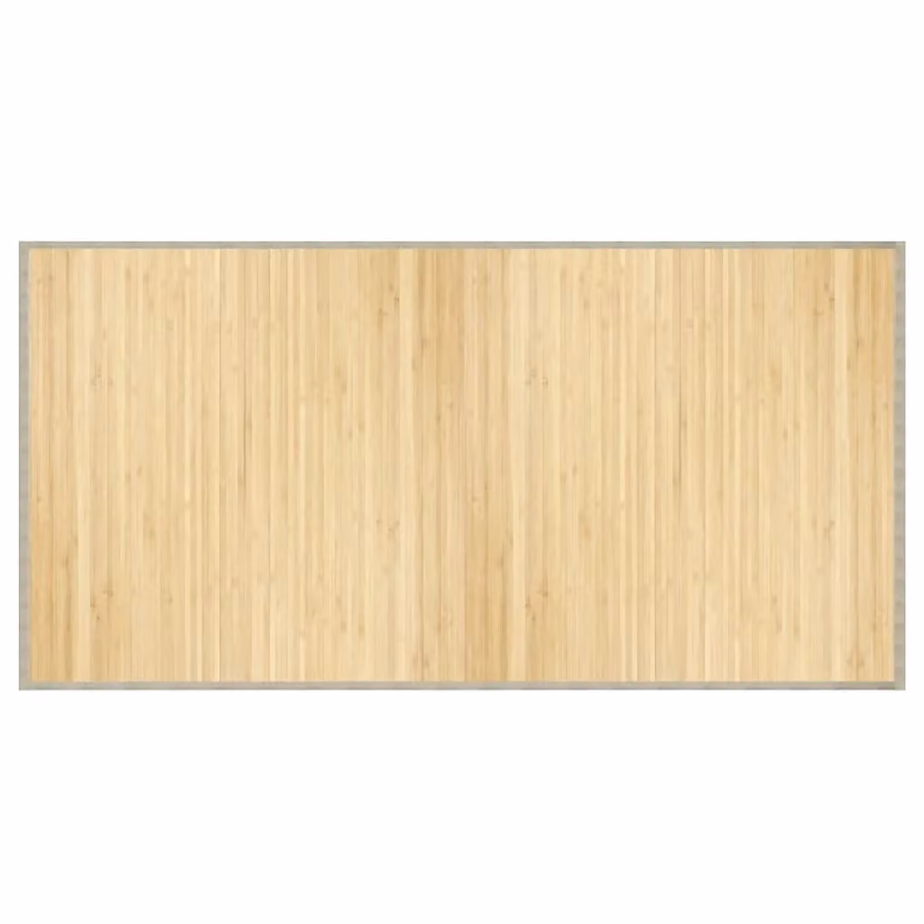Berkfield Home Rectangular Bamboo Rug in Beige, W: 100 cm, L: 200 cm – 2