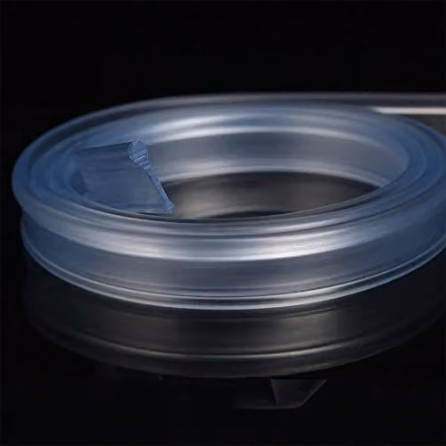 Nes Home Transparent Soft Rubber Shower Door Seal for Folding Bath Screen, 1200mm