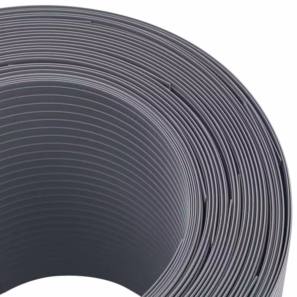 Berkfield Home Garden Privacy Screen Strips, 10 Pack, Grey PVC and Metal, W: 252.5 cm, H: 19 cm – 3