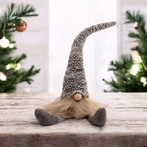 St Helens Home & Garden Lars the Christmas Gonk Tabletop Decoration in Grey and Multicolour – 2