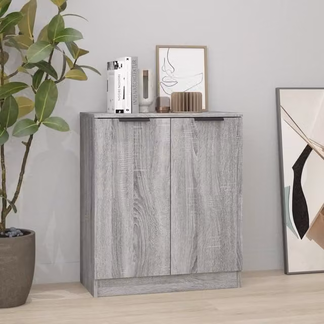 Berkfield Home Grey Sonoma Sideboard in Engineered Wood W/D/H: 60 x 30 x 70 cm – 1