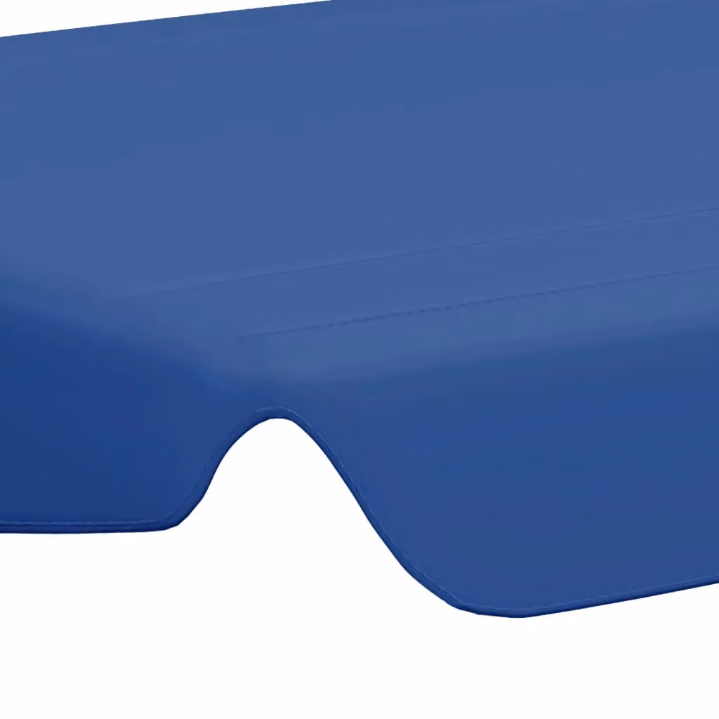 Berkfield Home Replacement PVC-Coated Garden Swing Canopy in Blue, W: 188 cm, D: 145 cm, H: 110 cm – 3