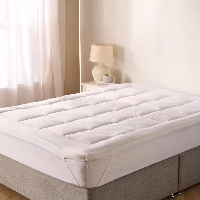 OHS Luxury Deep Fill Mattress Topper in White, W/D/H: 90 x 200 cm